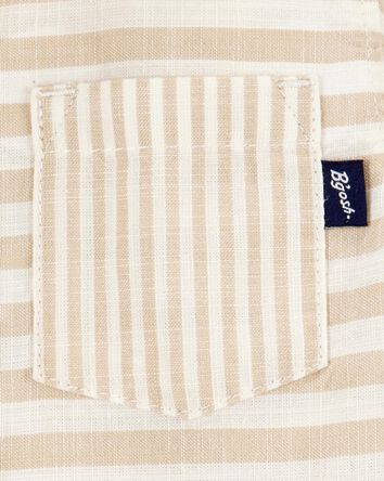 Baby Striped Button-Front Bodysuit, 