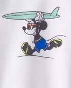 B&eacute;b&eacute; gar&ccedil;on - Ensemble 2 pi&egrave;ces maillot dermoprotecteur &agrave; manches longues, Disney&copy; Mickey Mouse - Bleu/Blanc, image 4 sur 5 diapositives