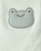 B&eacute;b&eacute; gar&ccedil;on - Ensemble 3 pi&egrave;ces haut &agrave; motif grenouille et pantalon - Vert, image 4 sur 4 diapositives
