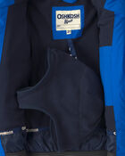 Toddler Boy  2 Piece Puffer Snowsuit- Royal Blue, image 5 of 13 slides