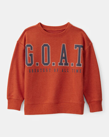 Garçons - Chandail en jersey bouclette GOAT - Orange, 