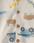 Tout-petit gar&ccedil;on - Pyjama 2 pi&egrave;ces &agrave; manches courtes, ferme, image 4 sur 4 diapositives