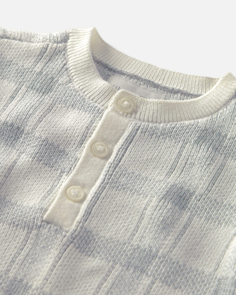 B&eacute;b&eacute; - Combinaison en tricot de coton biologique, image 3 sur 4 diapositives