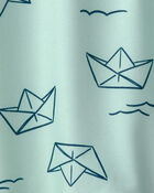 Baby Boy Fish Long-Sleeve Rashguard - Turquoise, image 3 of 4 slides