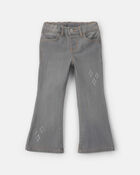 Toddler Girl Diamond Denim Straight Jeans - Dark Wash, image 1 of 4 slides