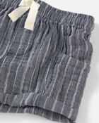 Baby Boy 2-Piece Organic Cotton Gauze Short Set in Cream, image 6 of 7 slides