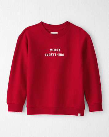Kid Merry Everything Holiday Sweatshirt Made with Organic Cotton, 