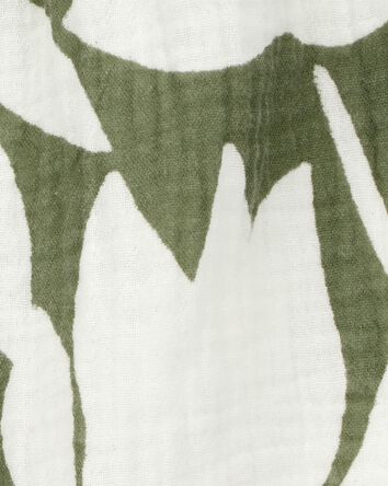 Enfant en bas âge Barboteuse sans manches à fleurs tropicales, 