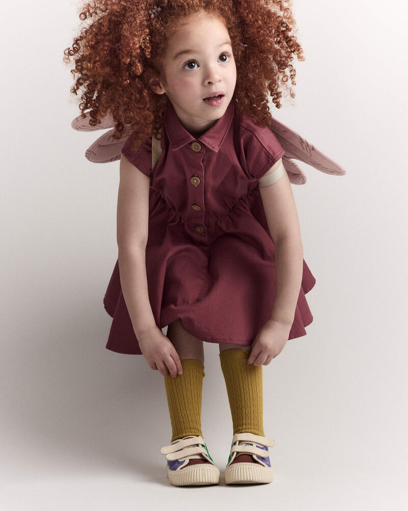 Toddler Girl Rainbow Dress Up Wings - Light Pink, image 11 of 13 slides