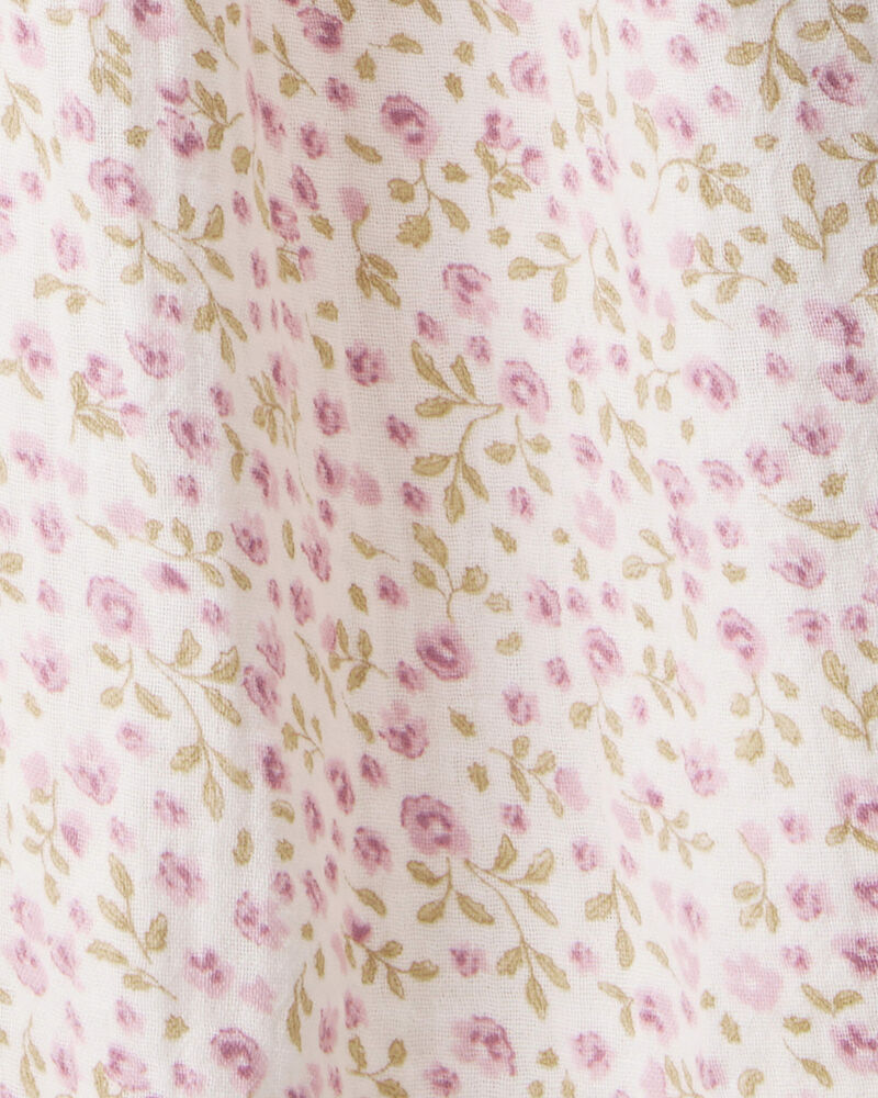 Tout-petit Robe en coton biologique à imprimé muse botanique, image 3 sur 5 diapositives