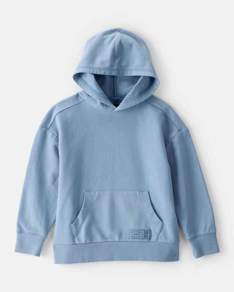 Boys Cotton Hoodie - Blue, image 1 of 5 slides