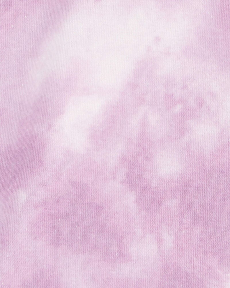 Kid Tie Dye Fleece Pullover - Purple, image 2 of 3 slides