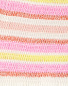 Kid Striped Crotchet Knit Shorts, image 4 of 5 slides