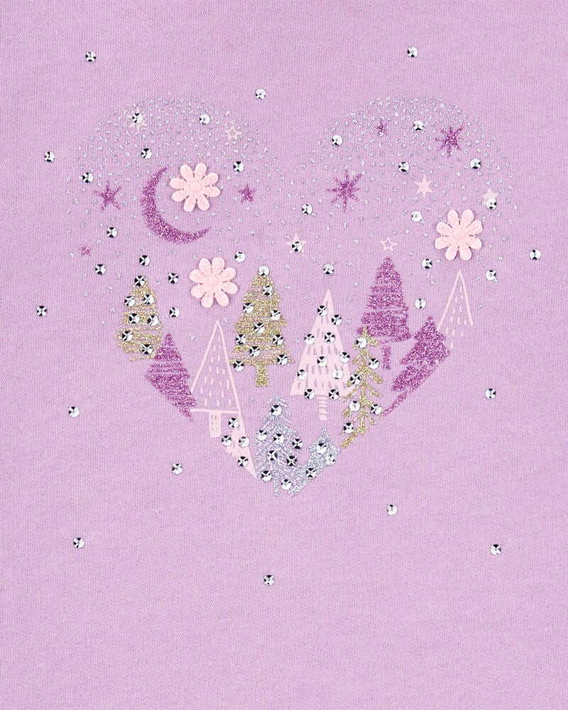 Toddler Heart Fleece Sweatshirt, image 2 of 3 slides