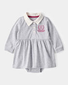 Baby Varsity Bodysuit Dress, image 1 of 5 slides