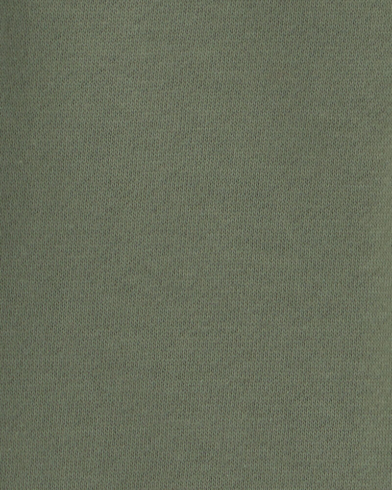 Pantalon de jogging en jersey bouclette pour tout-petit - Vert olive, image 3 sur 3 diapositives