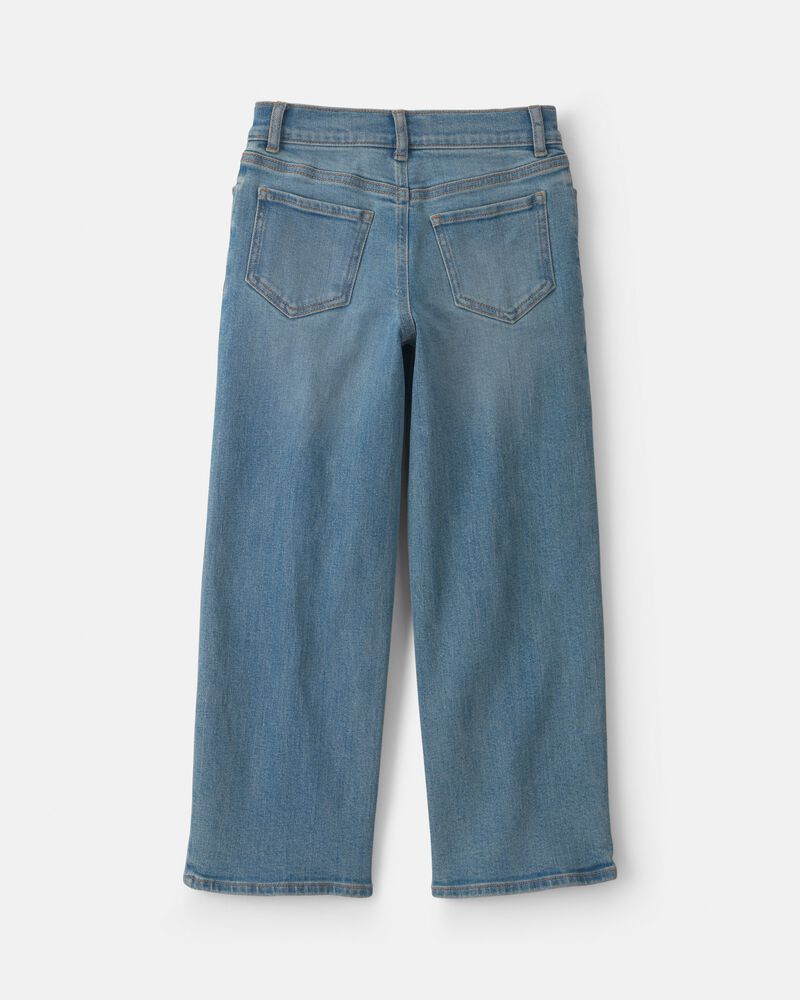 Girls Denim Relaxed Jeans - Light Wash, image 2 of 4 slides