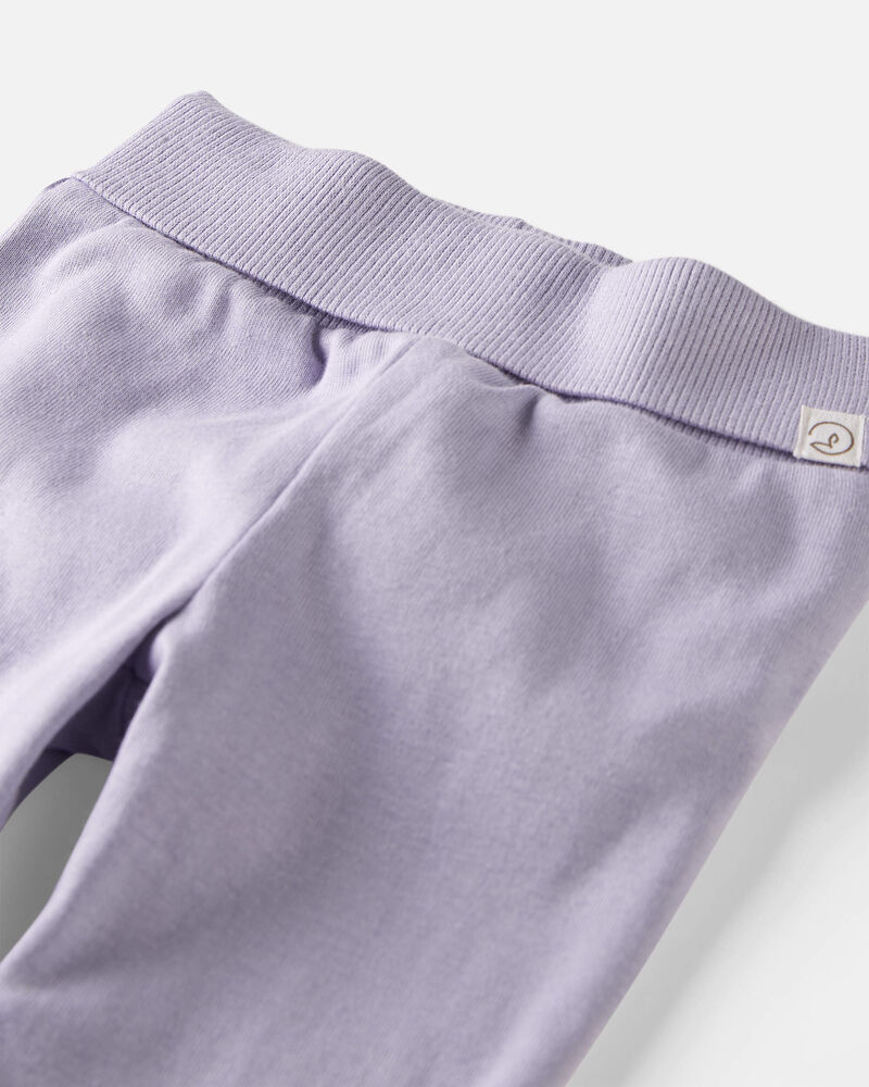 Emballage de 2 pantalons de jogging en coton biologique pour bébés, image 2 sur 4 diapositives