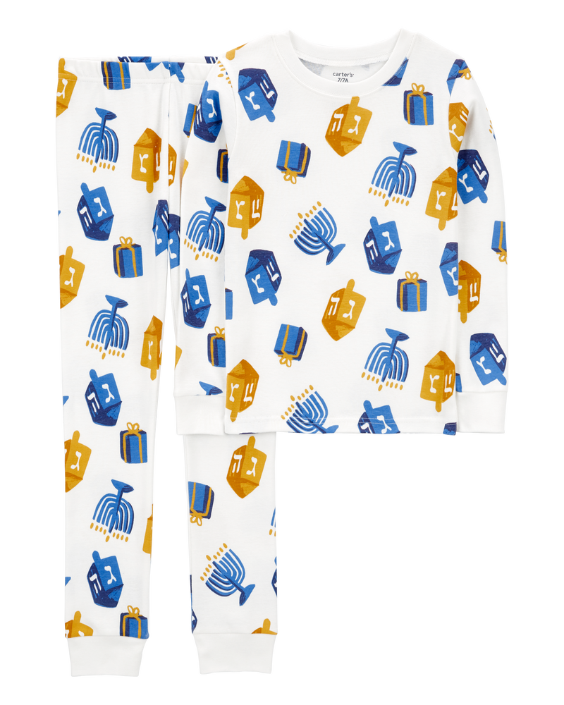 Kid 2 Piece Hanukkah 100 Snug Fit Cotton Pyjamas