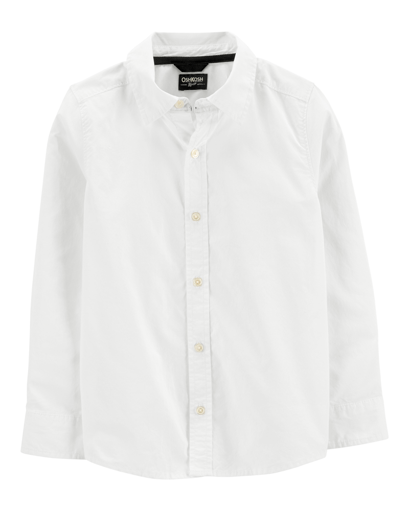 Toddler white dress shirt long sleeve on sale
