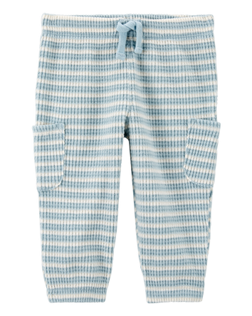 Baby Striped Pull-On Thermal Pants, 