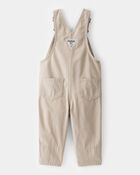 Baby Lightweight Canvas Overalls - Khaki, image 2 of 4 slides