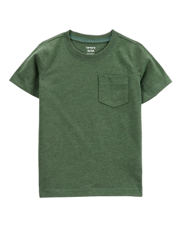 Toddler Solid Knit Short-Sleeve Tee - Green, 
