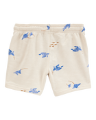 Toddler Sea Print Pull-On French Terry Shorts - Ivory, image 4 of 6 slides