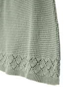 Kid Pointelle Crotchet Knit Skirt - Green, image 2 of 4 slides