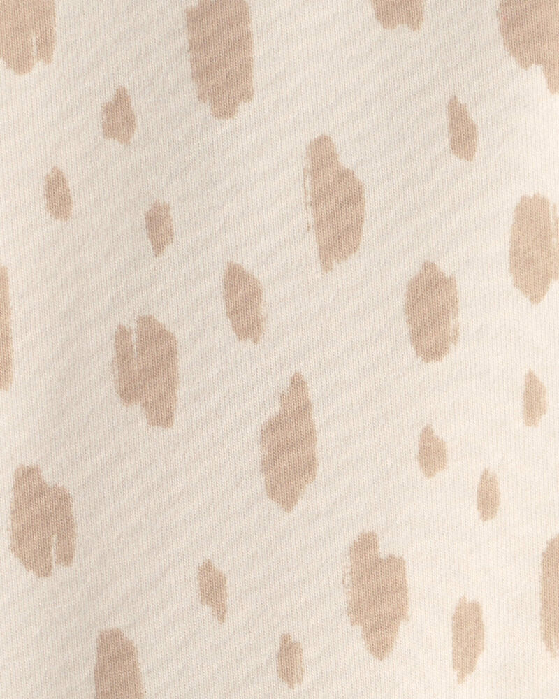 Baby Girl Dots Pull-On Stretch Leggings - Cream, image 3 of 4 slides