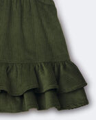 Toddler Girl Ruffle Skirtall - Olive, image 5 of 5 slides
