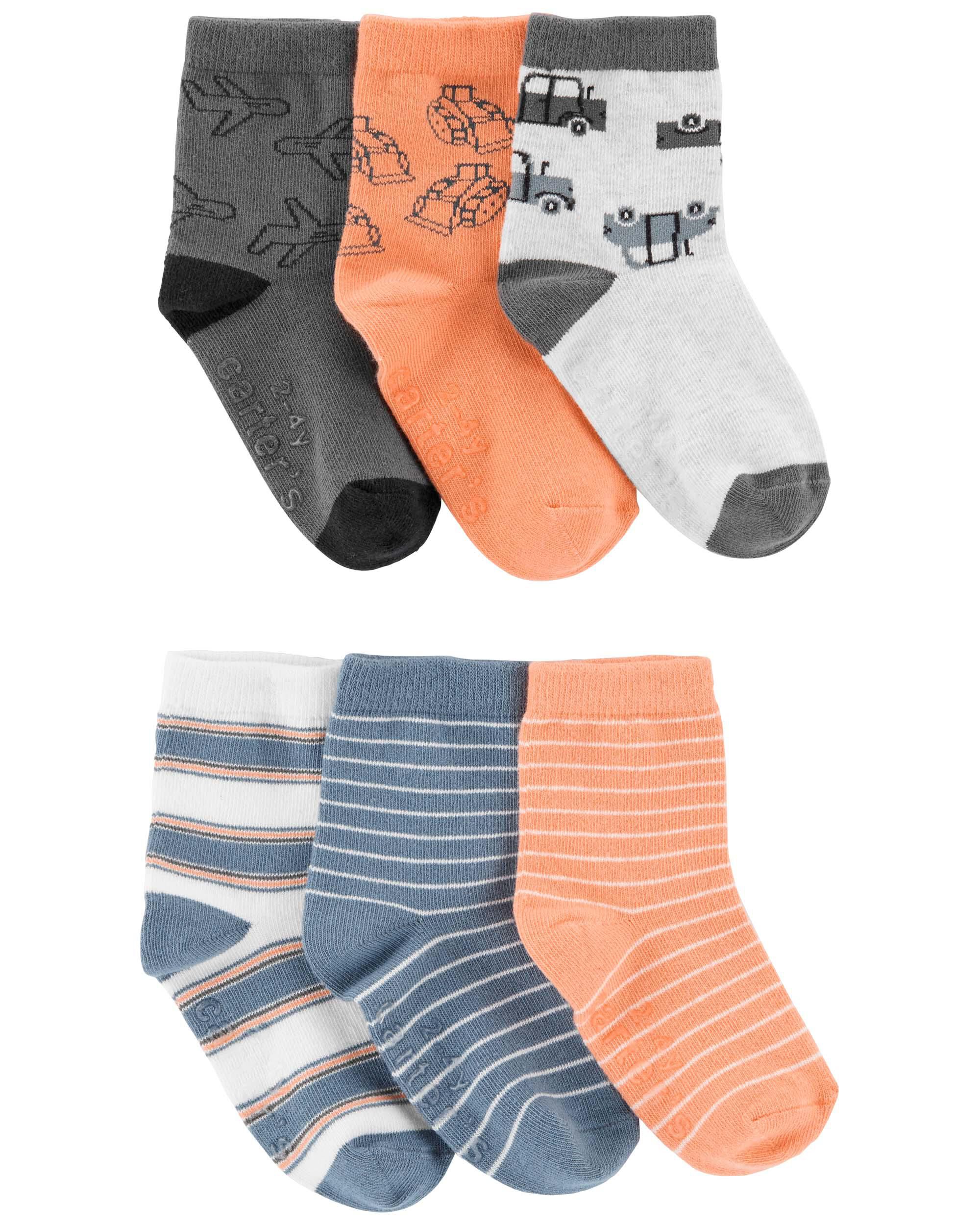 6 Pack Construction Socks