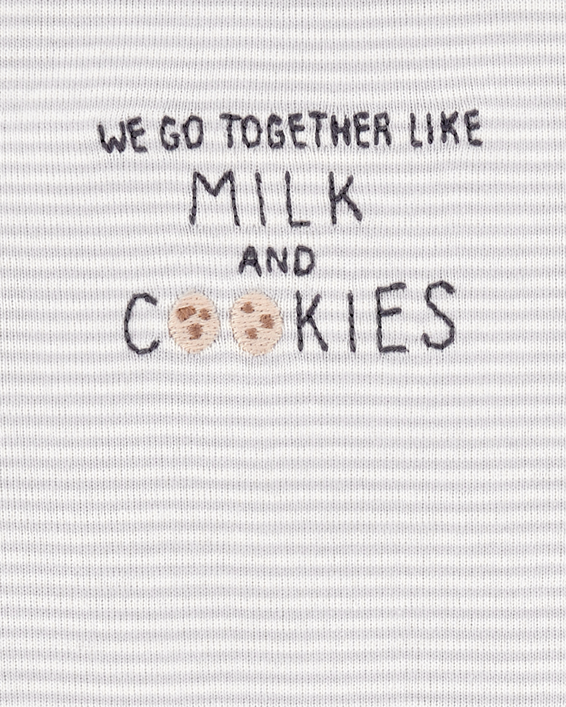 B&eacute;b&eacute; - Ensemble 3 pi&egrave;ces &agrave; petits personnages Milk & Cookies, image 4 sur 5 diapositives