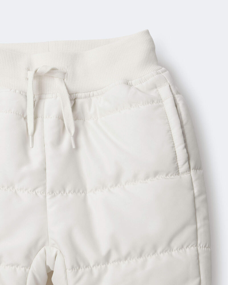 Toddler Ski Jogger Pant - Cream, image 7 of 7 slides