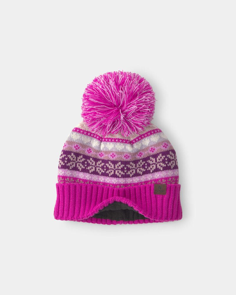 Filles - Tuque givre d&rsquo;hiver Kombi - Rose, image 2 sur 3 diapositives