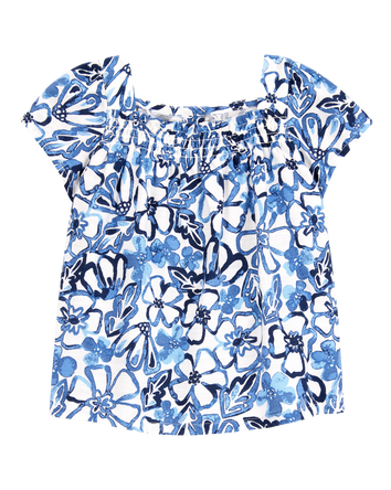 Baby Floral Short-Sleeve Fashion Top - Floral, 