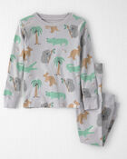 Toddler 2-Piece Organic Cotton Pyjama in Aussie Friends Print, image 1 of 4 slides