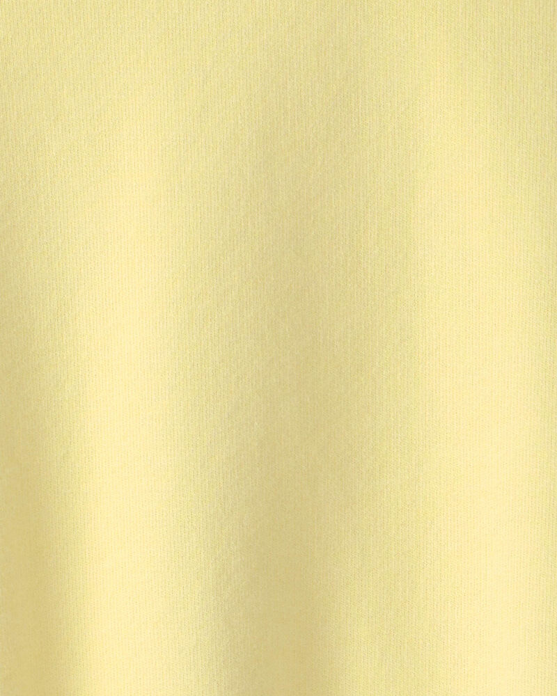 Filles - Chandail &agrave; capuchon en jersey bouclette&nbsp;&ndash; Jaune, image 3 sur 3 diapositives