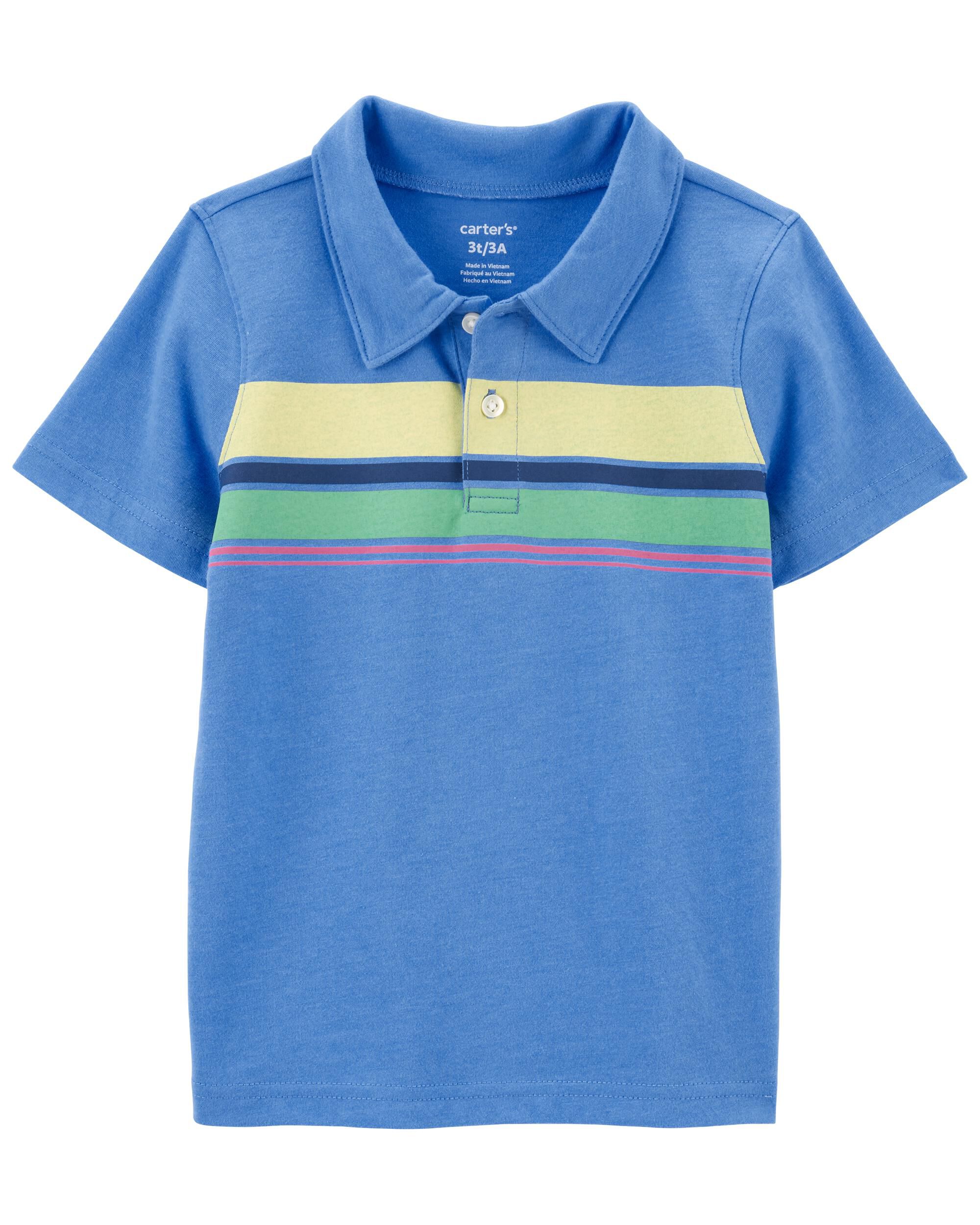 Blue Striped Jersey Polo Carter s Oshkosh Canada