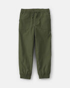 Boys Twill Joggers - Olive Green, image 1 of 5 slides