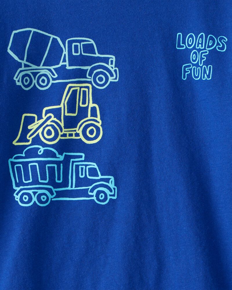 Toddler Boy Dumptruck Long-Sleeve Graphic Tee - Blue, image 2 of 3 slides