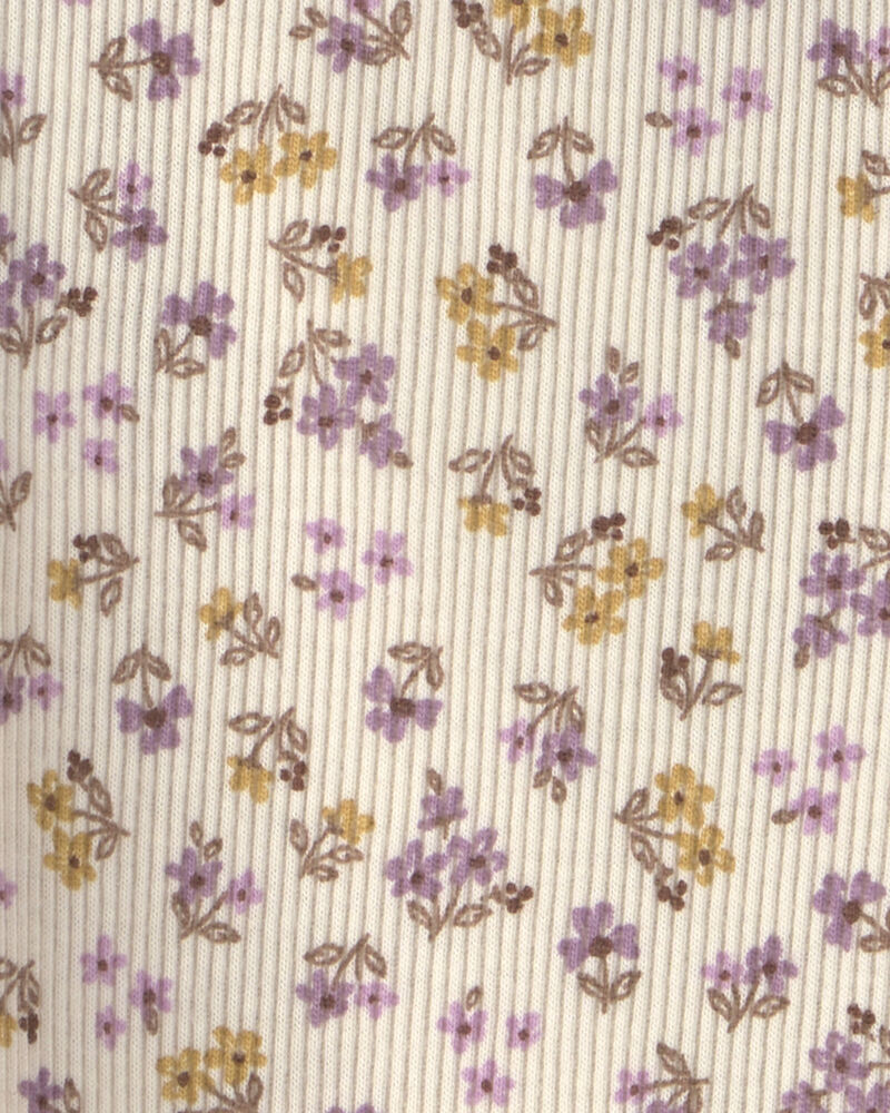Baby Girl 2-Pack Floral Pull-On Pants - Purple, image 3 of 5 slides