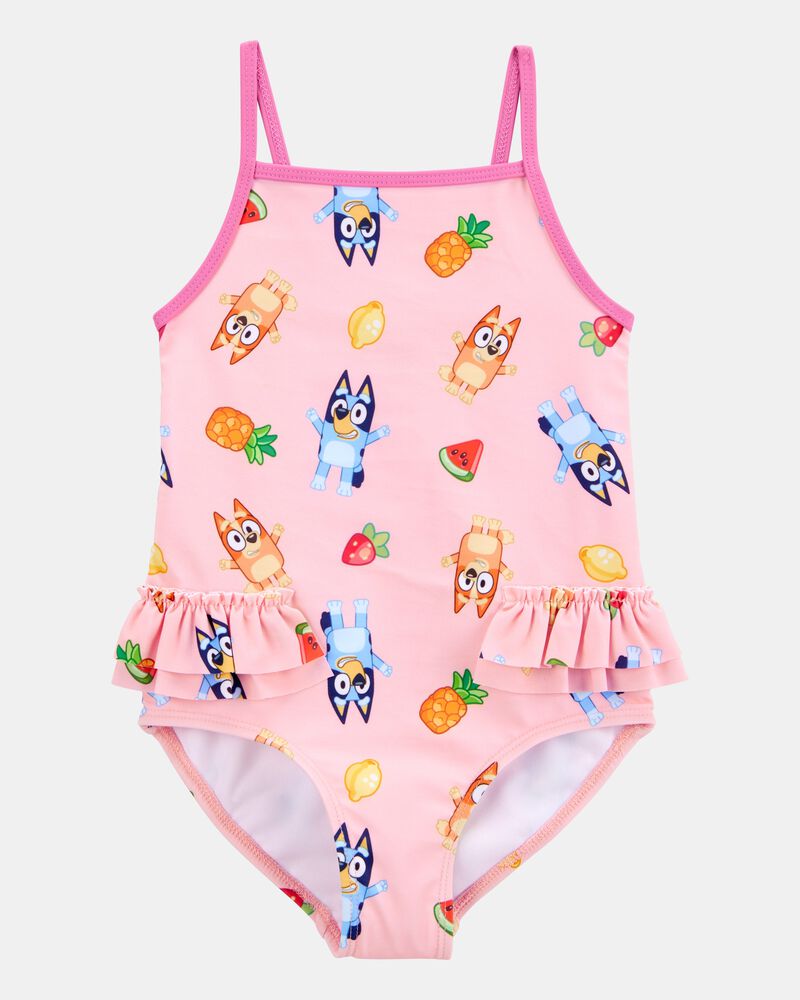Toddler Girl Bluey&trade; 1-Piece Swimsuit - Pink, image 1 of 3 slides