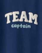 Baby 'Team Captain' French Terry Jumpsuit - Blue, image 3 of 4 slides