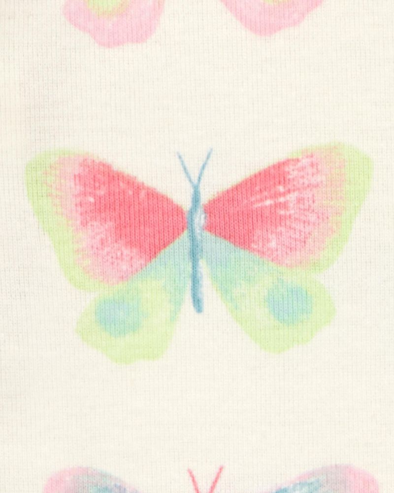 Baby Butterfly Print Snug Fit 4-Piece Pyjamas, image 2 of 4 slides