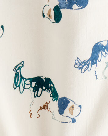 Toddler Boy 2-Piece DayDream Fleece Dog Zip-Up Jacket & Jogger Pant Set, 