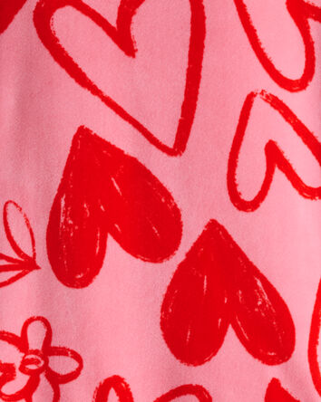 Girls Heart DreamPlush Snug Fit 2-Piece Pyjamas - Red/Pink, 