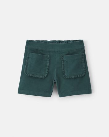 Filles - Short en velours c&ocirc;tel&eacute; - Vert, 