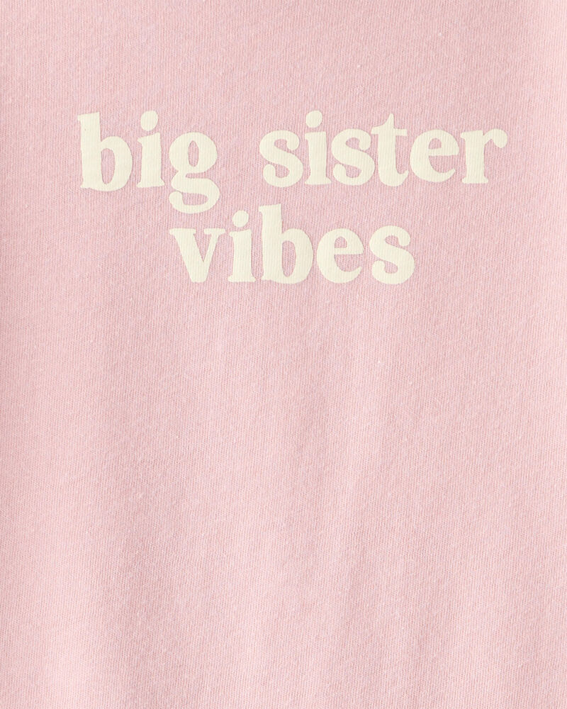 Toddler Girl Big Sister Long-Sleeve Graphic Tee - Pink, image 2 of 3 slides