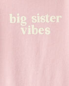 Toddler Girl Big Sister Long-Sleeve Graphic Tee - Pink, image 2 of 3 slides
